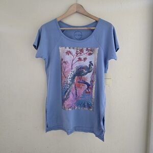 New Lucky Brand Blue Short Sleeve Shirt S